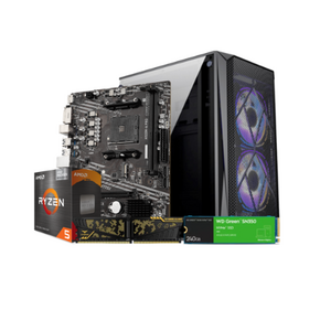 AMD Ryzen 5 5600G Budget Gaming Desktop PC